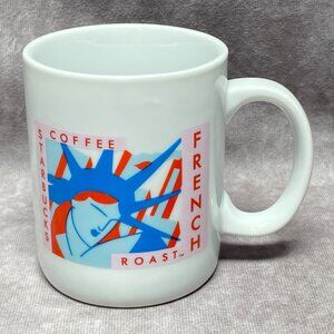Vintage Starbucks French Roast Coffee Mug Statue of Liberty 12oz